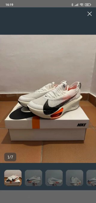 Zapatillas Nike Air Zoom Tempo Next% Blancas Naran