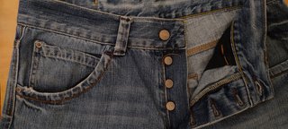 Jeans Zara blu con decoro