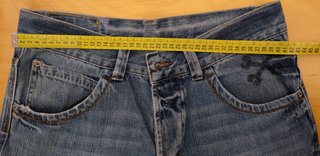 Jeans Zara blu con decoro