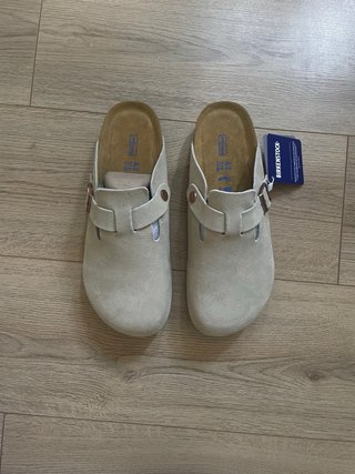 Birkenstock Boston Camoscio Beige Tg 42