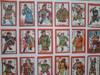 Collezione di illustrazioni cinesi da scatole di fiammiferi