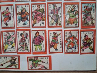 Collezione di illustrazioni cinesi da scatole di fiammiferi
