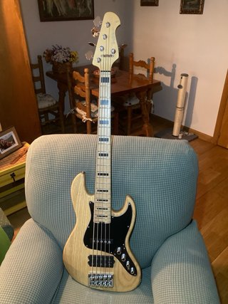 Bajo Harley Benton Pro 5 cuerdas JB con mejoras