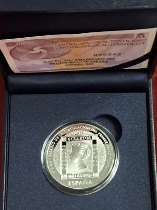 Moneda 10€ Correos 175 Aniversario España 2025