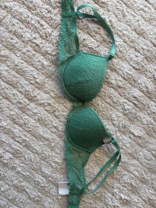 Sujetador Women'secret verde encaje