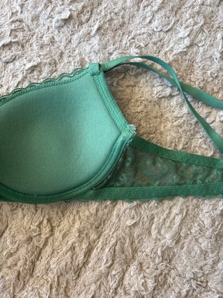 Sujetador Women'secret verde encaje