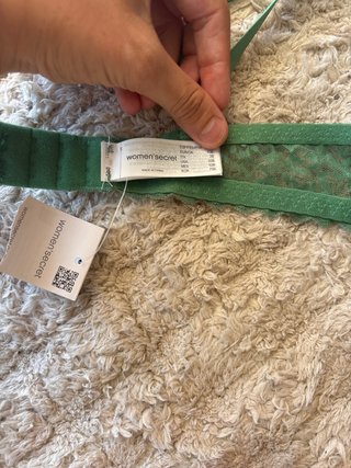 Sujetador Women'secret verde encaje