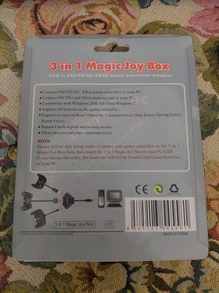 Adattatore Magic Joy Box 3in1 PS/XBOX/GC