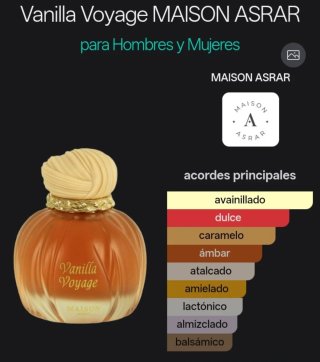 MAISON ASRAR - VAINILLA VOYAGE - HOMBRE Y MUJER