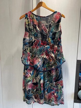 Vestido estampado hojas talla 40-42