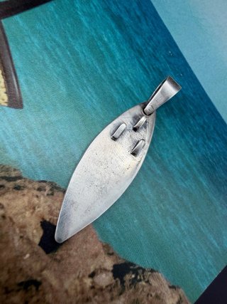 Colgante Plata Tabla Surf Aloha