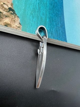 Colgante Plata Tabla Surf Aloha