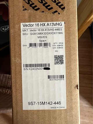MSI Vector 16 HX i9 + RTX 4080 | 32GB | 240Hz