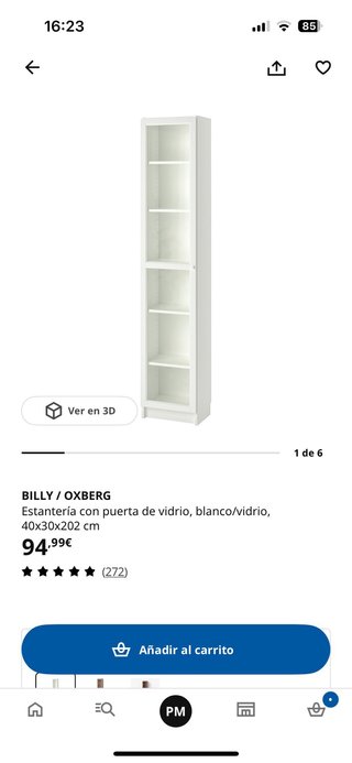 Estantería Billy-Oxberg Blanca