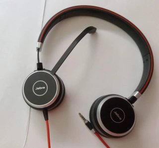Auriculares Jabra Evolve 65 Negro/Rojo