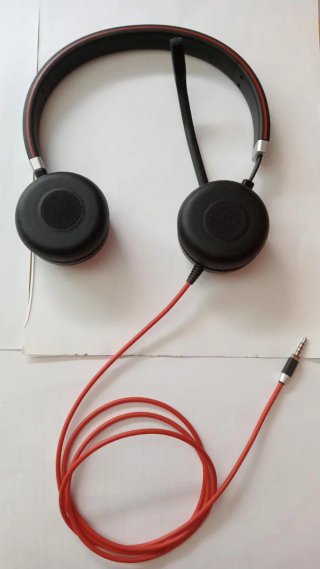 Auriculares Jabra Evolve 65 Negro/Rojo
