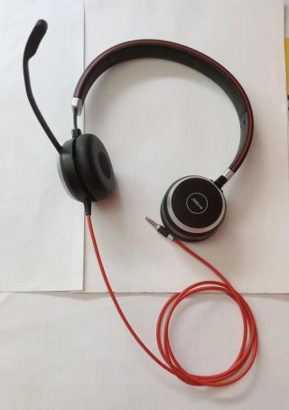 Auriculares Jabra Evolve 65 Negro/Rojo