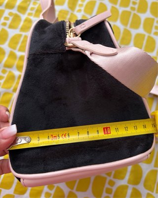 Bolso baúl Juicy Couture negro y rosa