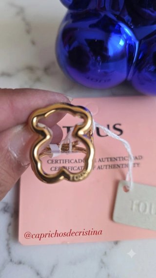 Anillo Oso Dorado Talla 18y 20 mm.SOLO ENVIO