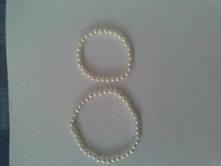 4 Pulseras Perlas de 2 midas diferentes
