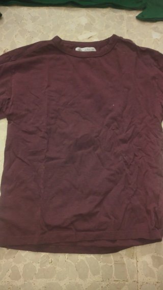 Camiseta Zara Burdeos Talla 13-14 Años