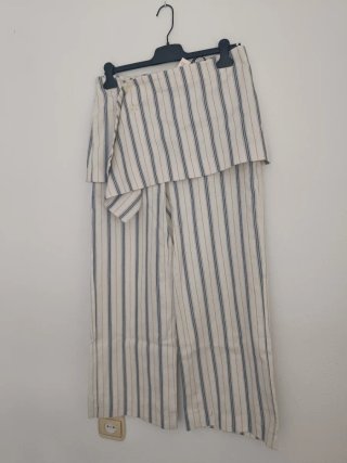 Pantalón pareo rayas Zara talla M ZW Collection