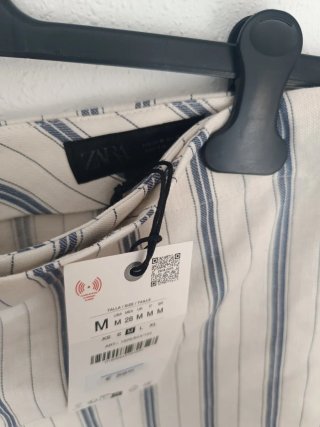 Pantalón pareo rayas Zara talla M ZW Collection