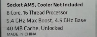 Procesador AMD Ryzen 7 7700X AM5