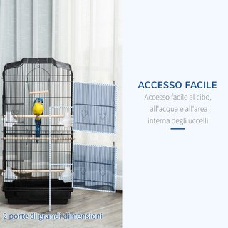 Gabbia per Uccelli in Metallo e Plastica con Tresp