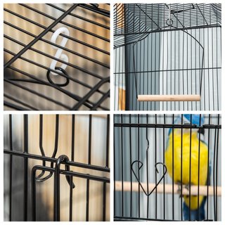 Gabbia per Uccelli in Metallo e Plastica con Tresp