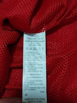 Parka Lloyd's roja mujer, talla M