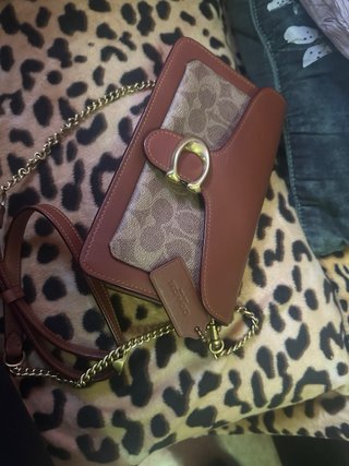 Bolso Coach Piel Marrón y Beige