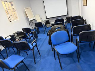 Sillas academia con mesa plegable