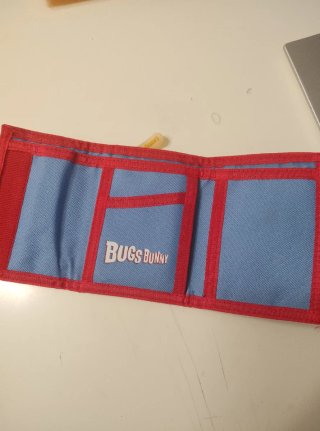 Portafoglio Bugs Bunny vintage azzurro