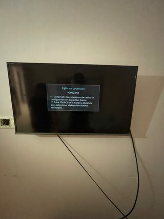 Televisor Negro de 30 pulgadas nueva