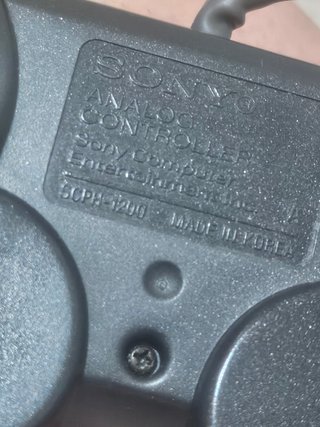 Mando PS1 SCPH-1200 Charcoal Black Edic. Especial