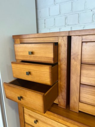 Conjunto Cómoda y Mesitas de Noche Madera