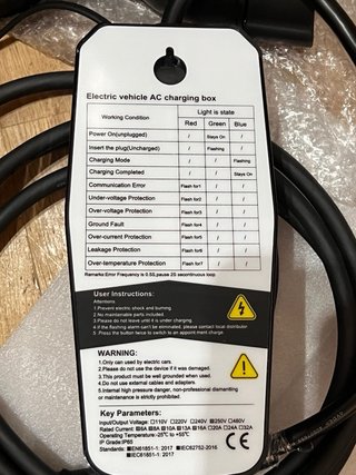 Cargador Portátil Vehículo Eléctrico