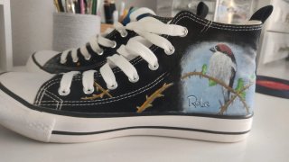 Zapatillas lona personalizadas a mano
