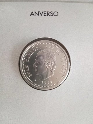 Moneda de plata Xacobeo 99