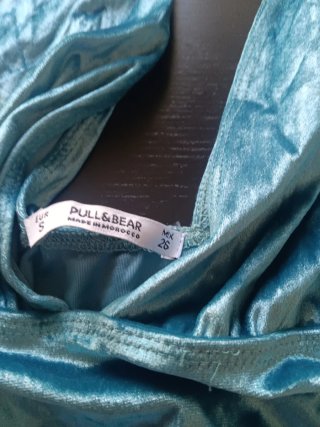 Body Pull&Bear Teal Terciopelo