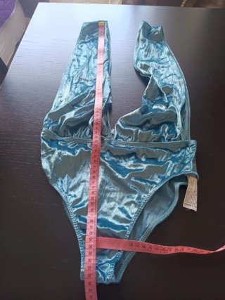 Body Pull&Bear Teal Terciopelo