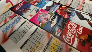 Calendario de pared Coca Cola 1992 Vintage