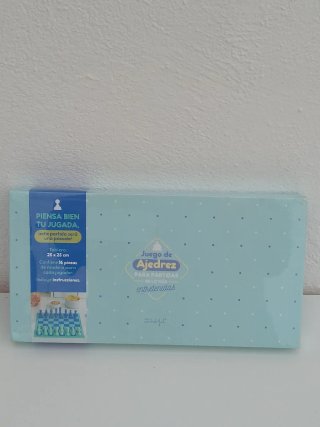 Juego de Ajedrez Plegable Madera 25x25 cm