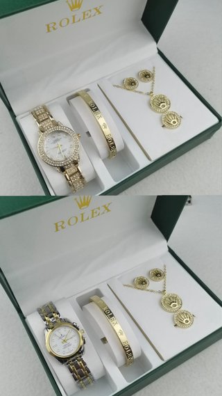 Set Michael Kors Reloj, Pulsera, Collar y Anillo