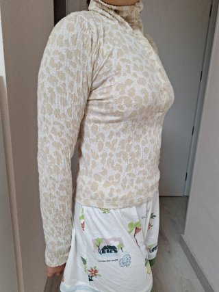 Suéter animal print mujer entretiempo,Zara talla S