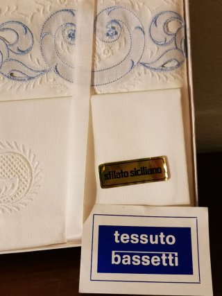 Set Lenzuola Matrimoniali Bassetti Ricamato