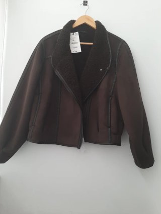 Chaqueta Zara Doble Faz Marrón