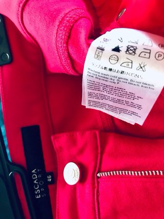 Pantalón vaquero Escada Sport rosa fucsia talla 46