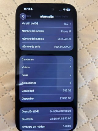 iPhone 17 GB 256